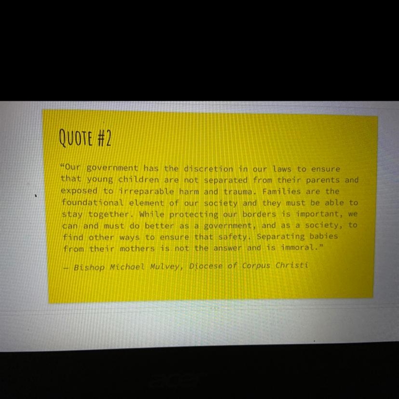 Give me a one sentence summary of the quotation? And do you agree with the quotation-example-1