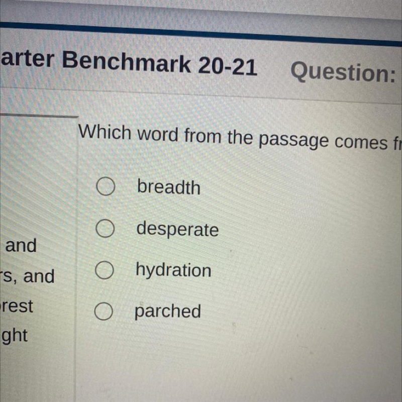 Which word from the passage comes from the root meaning "water"?-example-1