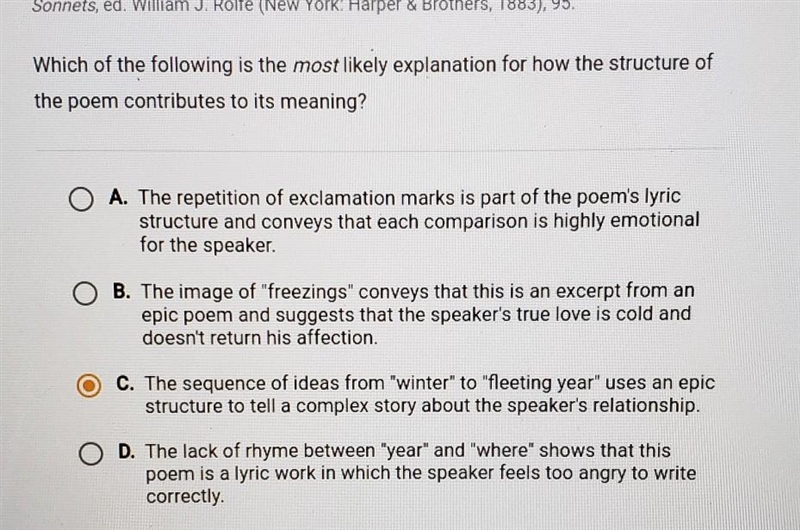 Poem: How like a winter hath my absence been From thee, the pleasure of the fleeting-example-1