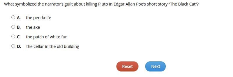 What symbolized the narrator’s guilt about killing Pluto in Edgar Allan Poe’s short-example-1