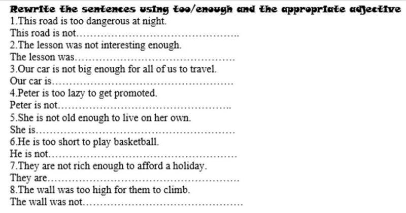 ◇ Please help me complete the English, or tell (if you know) the site where this exercise-example-1