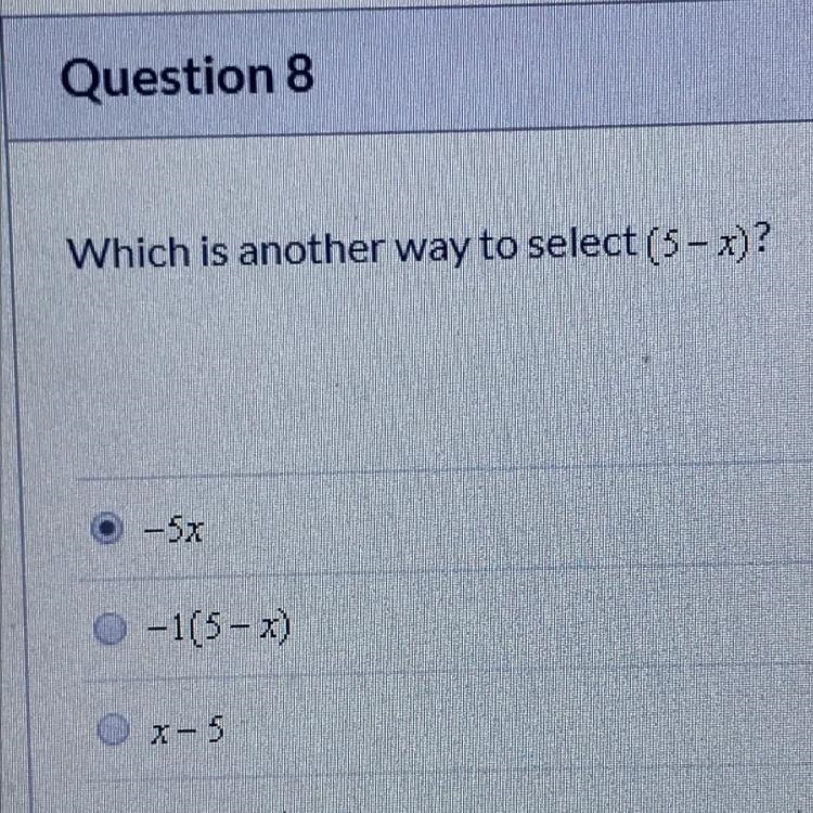 What is another way to select (5-x)-example-1