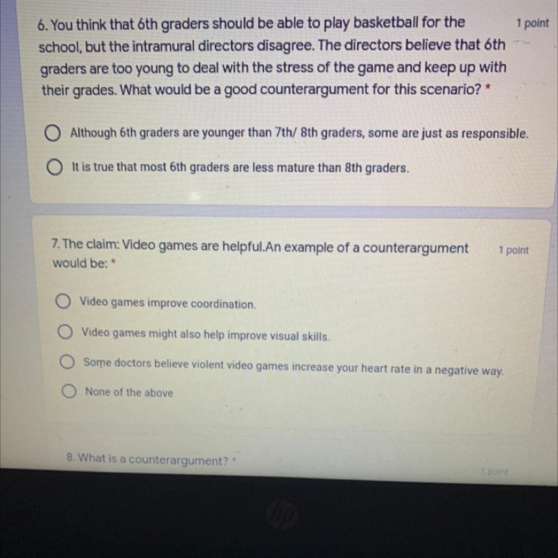 I need help with 6 and 7 please hurry ..-example-1