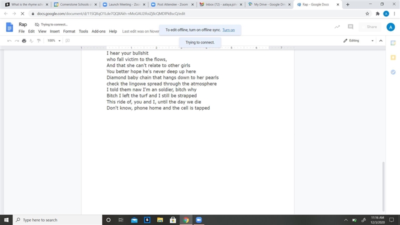 Whats the rhyme scheme of my rap. if you dont see the image let me know. Cuz i need-example-3