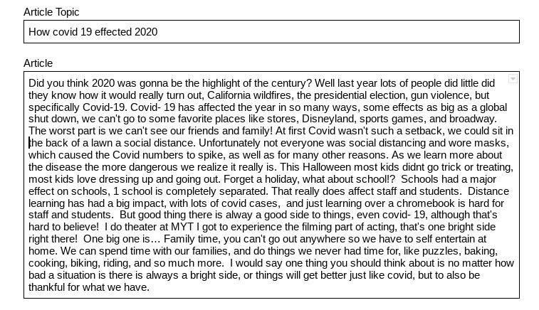 Sorry just posted this but forget the picture, I am writing a school newspaper, can-example-1