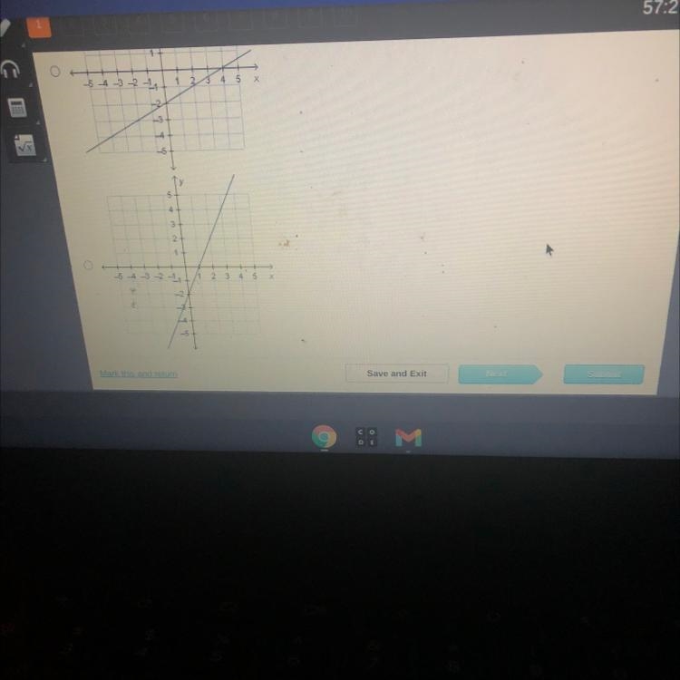 HELP ASAP Which graph of the linear function that is represented by the equation y-example-1