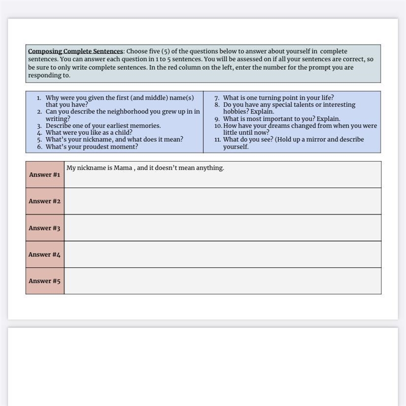 Can anybody answer 5 of these questions for me-example-1