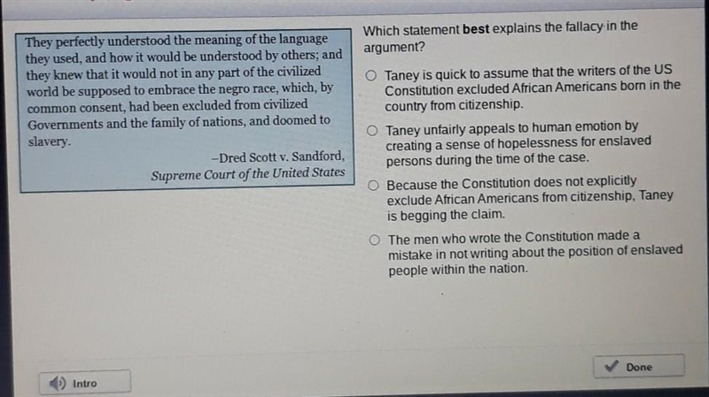 Which statement best explains the fallacy in the argument?​-example-1