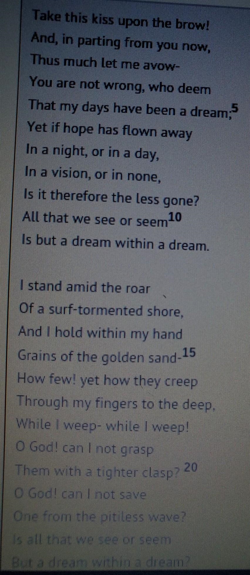 PLEASE HELP ME!! In a thoughtful well worded paragraph describe how the poem makes-example-1