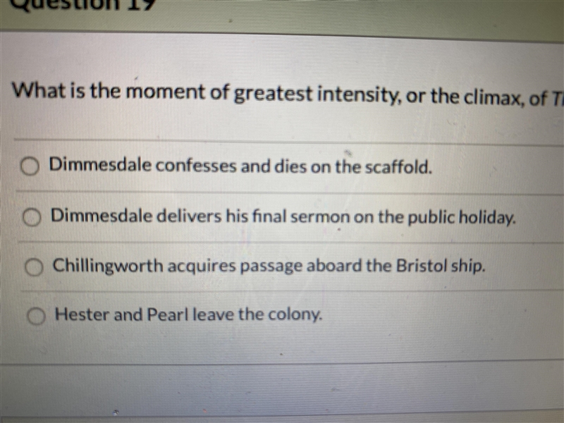 What is the moment of greatest intensity, or climax, of the scarlet letter?-example-1