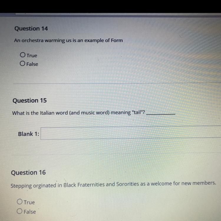 It’s music someone please help me with number 14 and 15 and 16-example-1