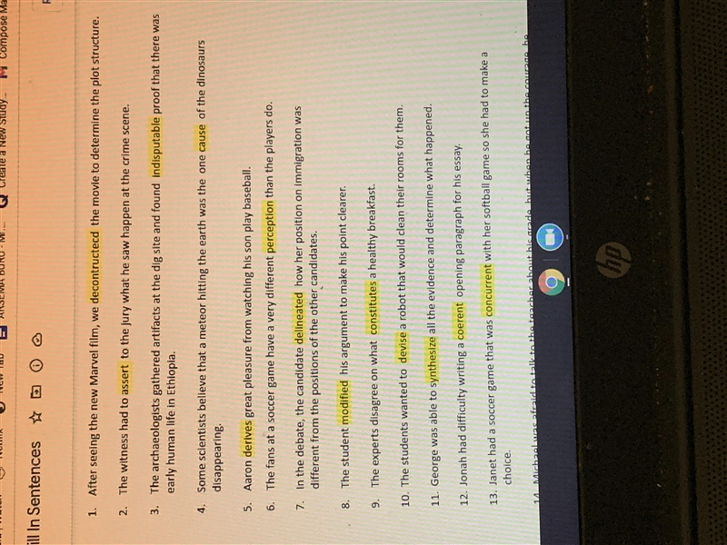 Write a story with all the vocab words (I highlighted it) Plsss help me outt:-example-1