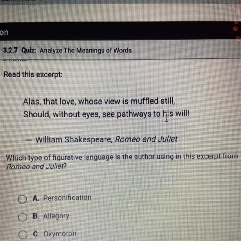 What type of figurative language is the author using-example-1