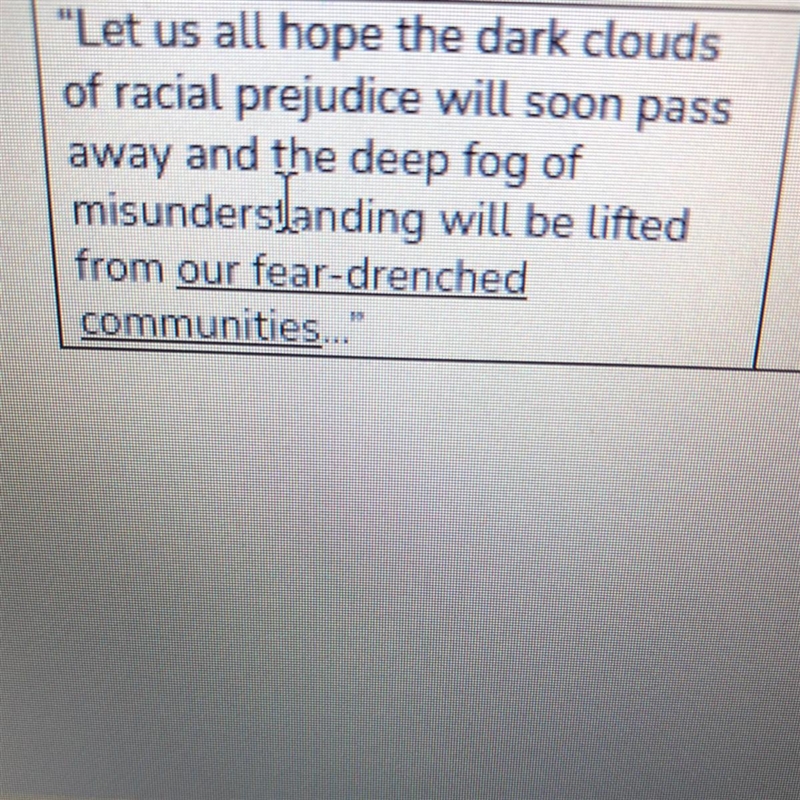 What type of figurative language is the underlined portion? (Metaphor, simile, personification-example-1