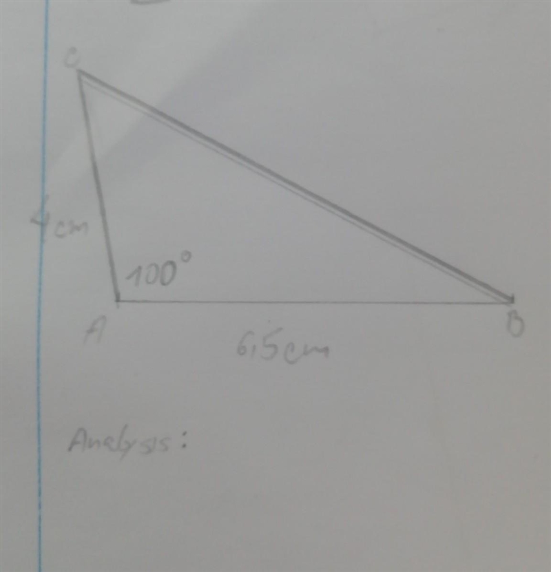 How do i write an analysis on this triangle please help me :c​-example-1