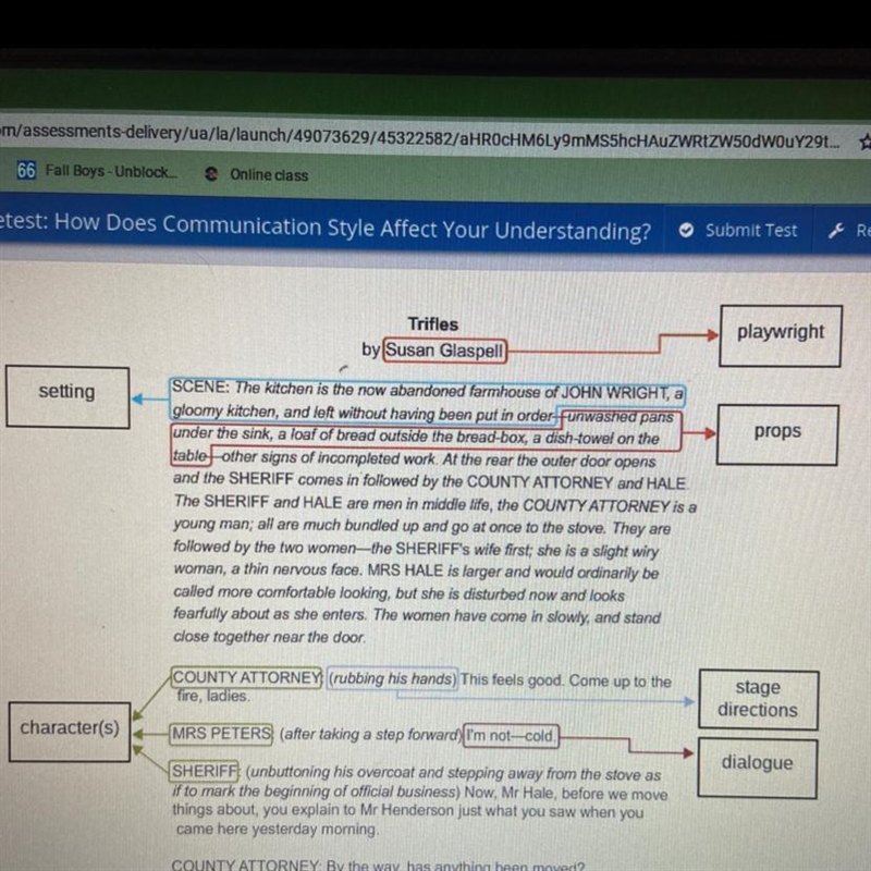 Do the words in the boxes match up with the boxed sentences?-example-1