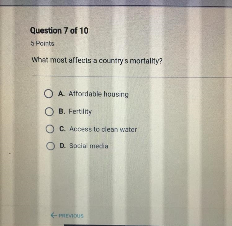 What most affects a country’s mortality?-example-1