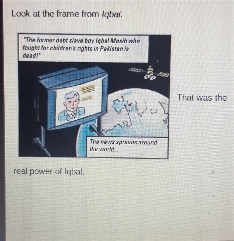 Which is one similarity between the frame and excerpt? A- Both demonstrate that Iqbal-example-1