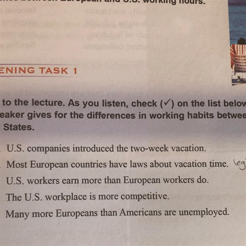 True or false????? a. U.S. companies introduced the two-week vacation. b. Most European-example-1