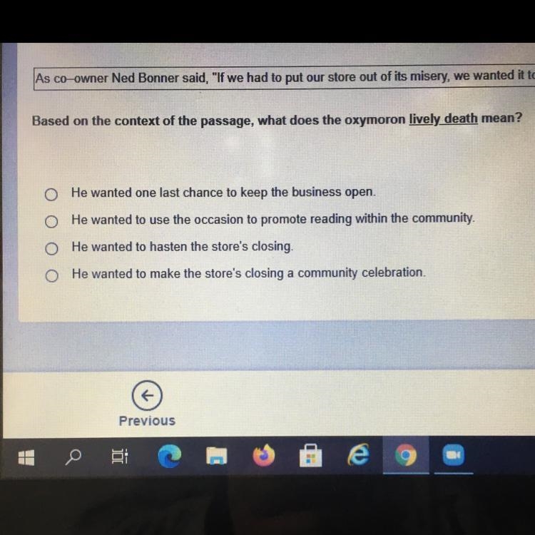 What does the oxymoron lively death-example-1