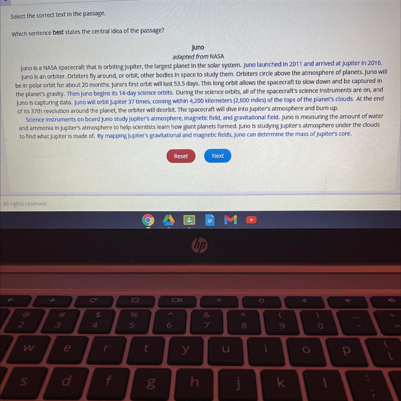 Select the correct text in the passage. Which sentence best states the central idea-example-1