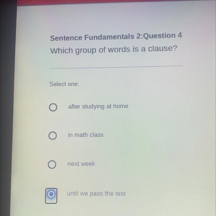 Which group of words is a clause?-example-1