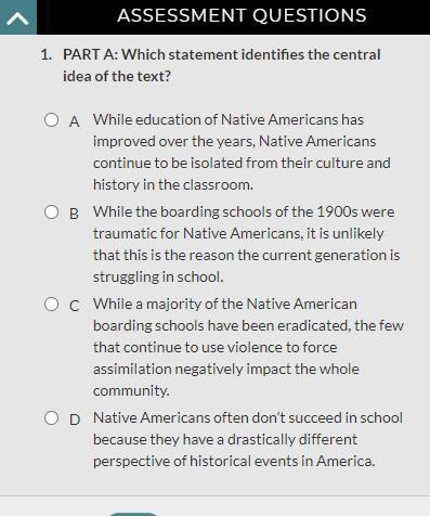 Guys please help BEHIND THE NATIVE AMERICAN ACHIEVEMENT GAP-example-1