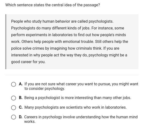 Which statement states the central idea of the passage?-example-1