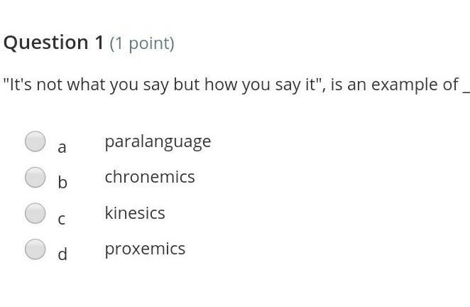 It's not what you say but how you say it", is an example of  ​-example-1