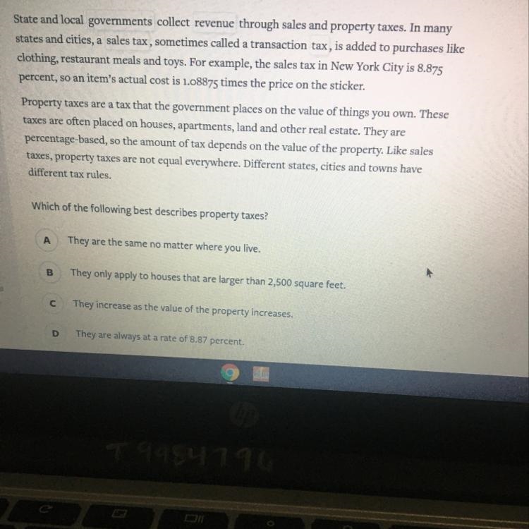 Which of the following best describes property taxes-example-1