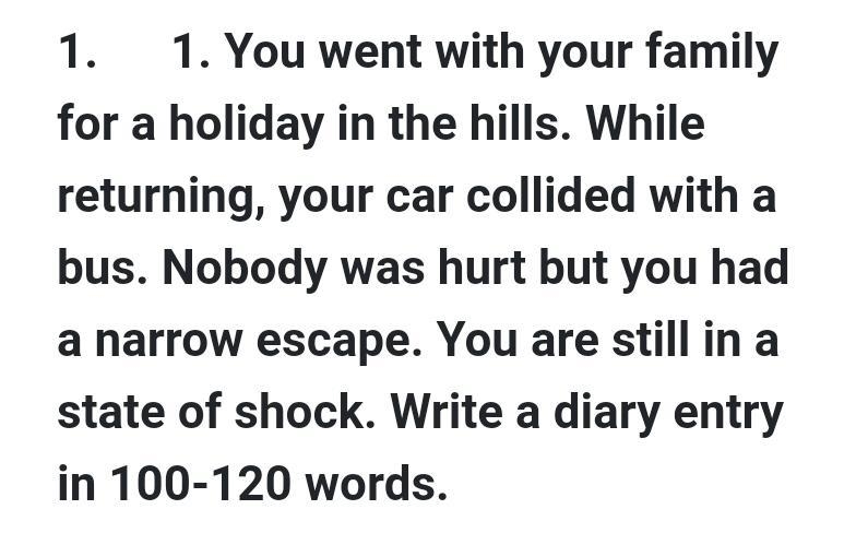 Please write a diary entry for this topic:--example-1