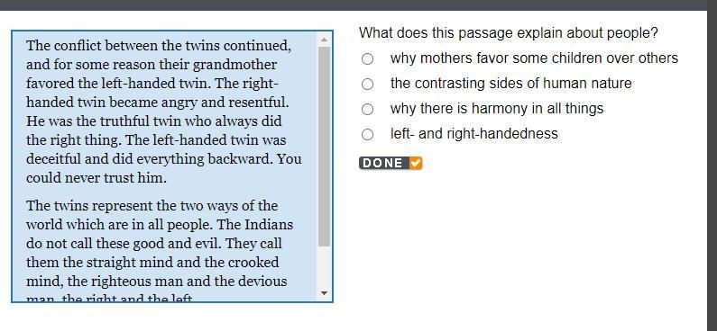 What does this passage explain about people?-example-1