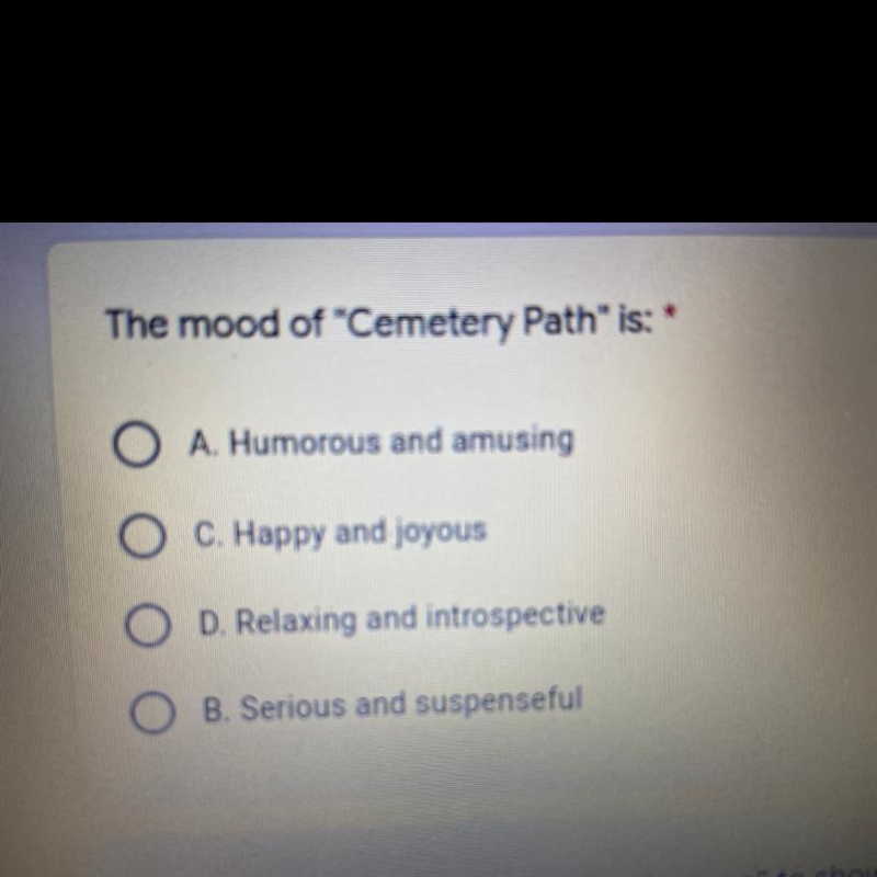 What’s the mood of the cemetery path?-example-1