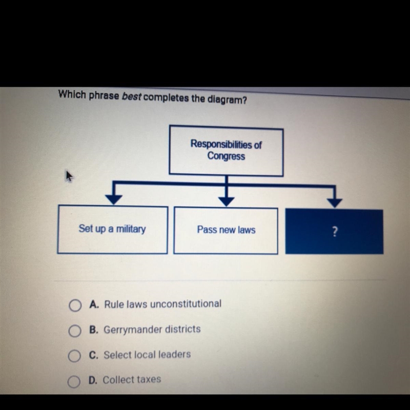 Which phrase best completes the diagram?-example-1