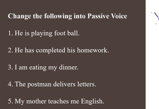 Change to passive voice-example-1