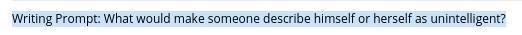Freak the mighty! Writing Prompt: What would make someone describe himself or herself-example-1