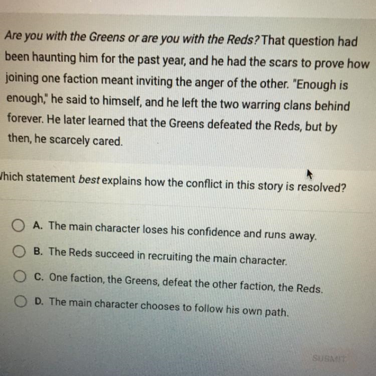 Are you with the Greens or are you with the Reds? That question had been haunting-example-1