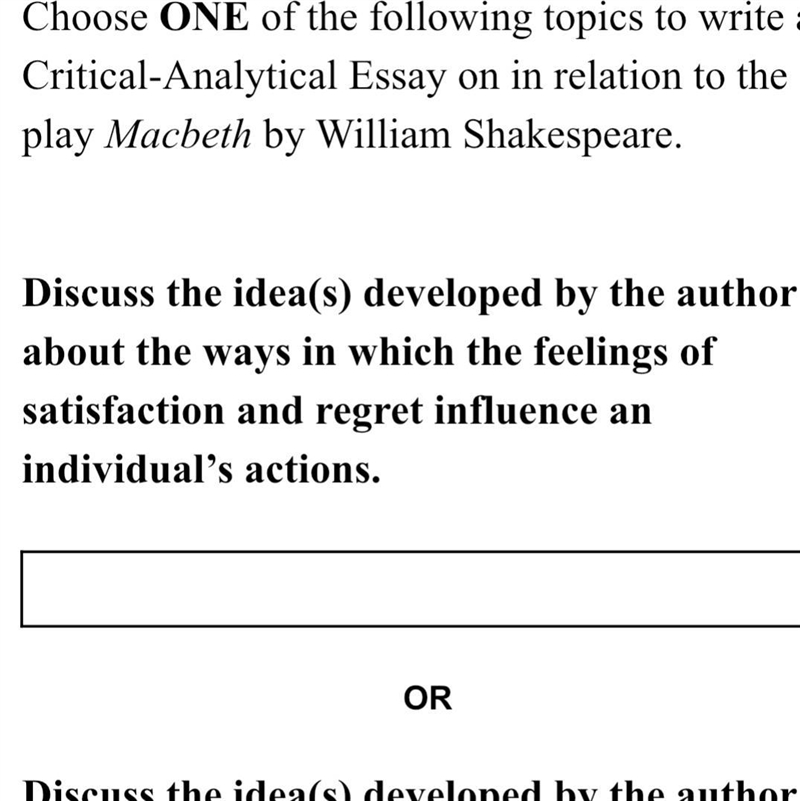 PLZ HELP IDK WAT TO WRITE GIVE ME SOME IDEAS ITS FOR MACBETH ESSAY-example-1