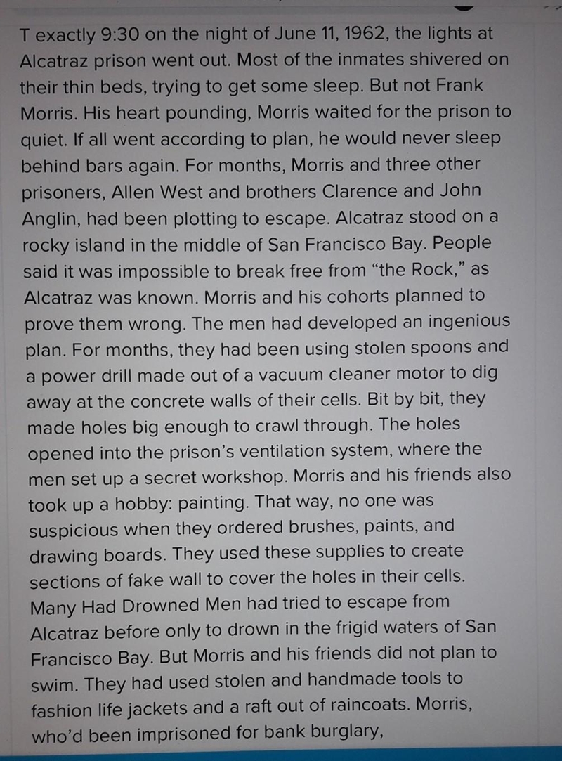 Write in RAFT response According to the article how was Alcatraz different from the-example-1