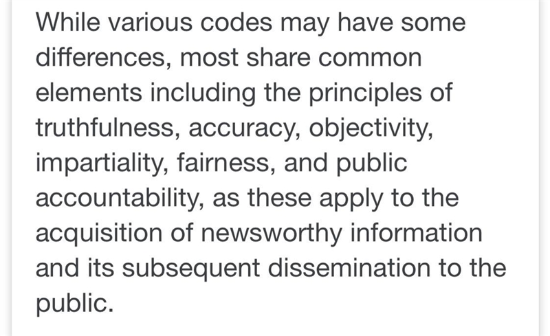 What is a journalistic standard? a rule or guideline that applies only to paid writers-example-1