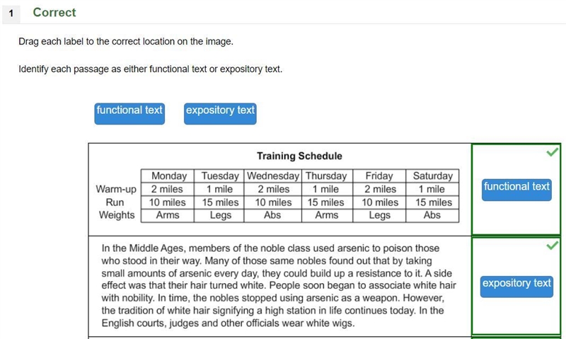 Identify each passage as either functional text or expository text-example-1