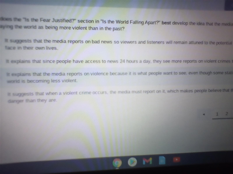 How does the "Is the Fear Justified?" section in "Is the World Falling-example-1