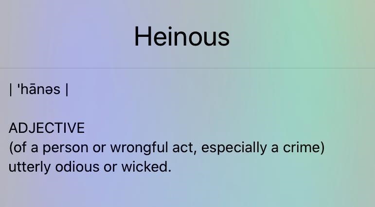 PART A: What is the meaning of “heinous” in paragraph 7?-example-1