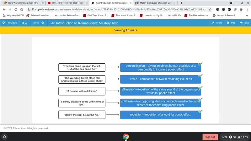 Match the figures of speech used in Samuel Taylor Coleridge’s poems to the lines that-example-1