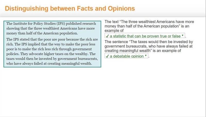 Please help me answer this ! The text "The three wealthiest Americans have more-example-1