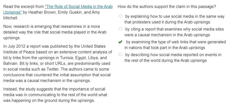 How do the authors support the claim in this passage? by explaining how to use social-example-1