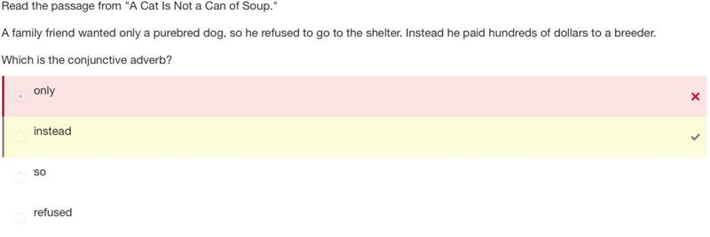 Read the passage from "A Cat Is Not a Can of Soup." A family friend wanted-example-1