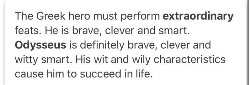 What is extraordinary about odysseus? what is ordinary about him? give a example of-example-1