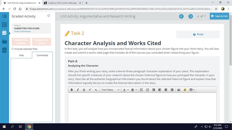 Create an MLA works cited page for your research paper. Your teacher will look for-example-2