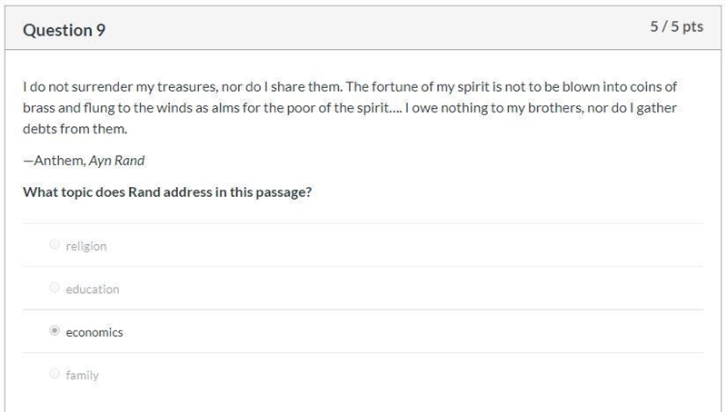 I do not surrender my treasures, nor do I share them. The fortune of my spirit is-example-1